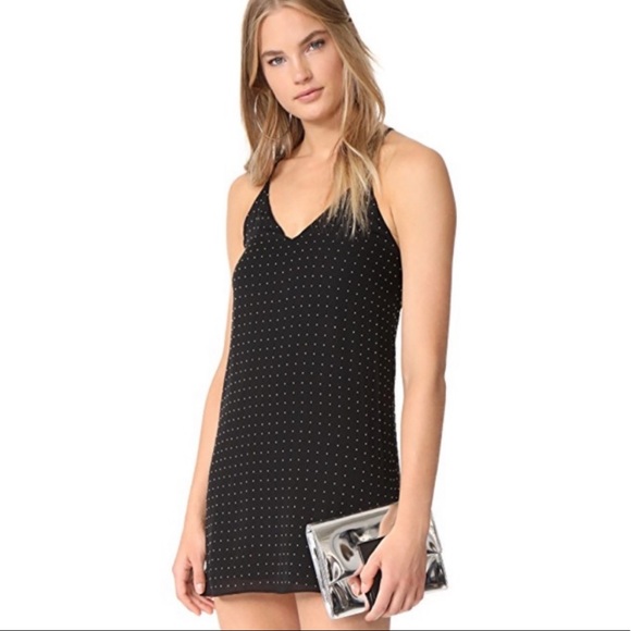 🔥 1 hour sale. Alice + Olivia, studded black dress, racerback back